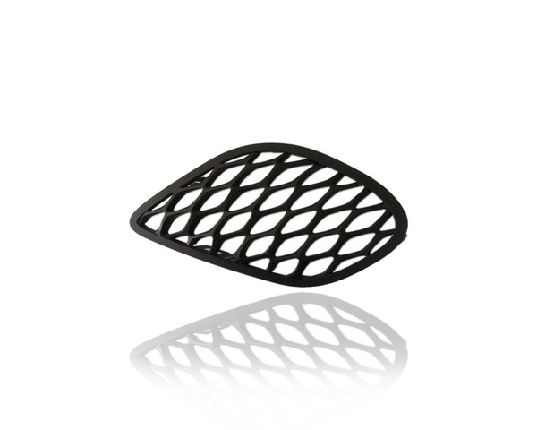 Fog Light Cover - Compatible/Replacement for '15-18 Dodge Charger - Hood Scoop Front, Textured Black - Left Hand - Driver - 68280493AA