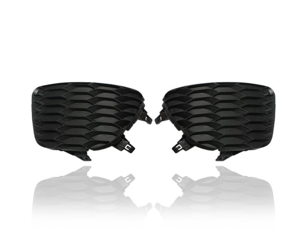 Fog Light Cover - Compatible/Replacement for '13-15 Nissan Sentra SR - With Fog Lamp Hole - Pair, Left Driver + Right Passenger Set - 622563RM0A, 622573RM0A