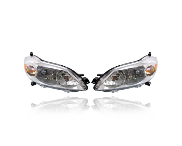 Headlight Assembly - Compatible/Replacement for '09-14 Toyota Matrix - Pair, Left Driver + Right Passenger Set - 8111002650, 8115002650 - CAPA