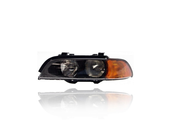 Headlight Assembly - Compatible/Replacement for '98-00 BMW 5-Series - Halogen - Left Hand - Driver - 63128385091