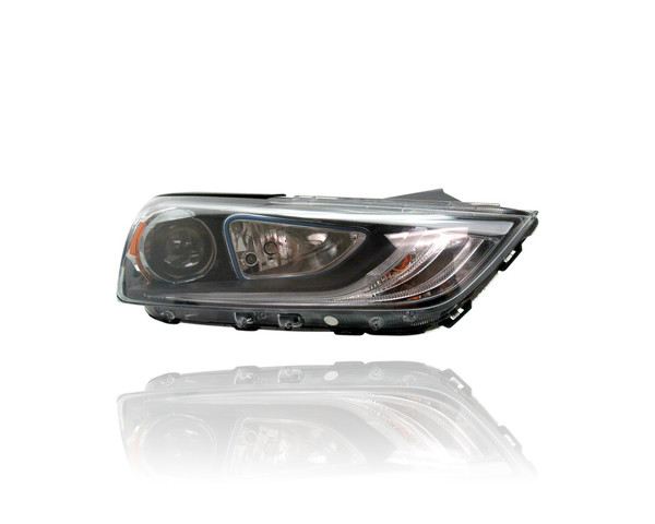 Headlight Assembly - Compatible/Replacement for '17-19 Hyundai Ioniq Hybrid, 18-19 Ioniq Plug In - Halogen - Left Hand - Driver - 92101G2050MBL