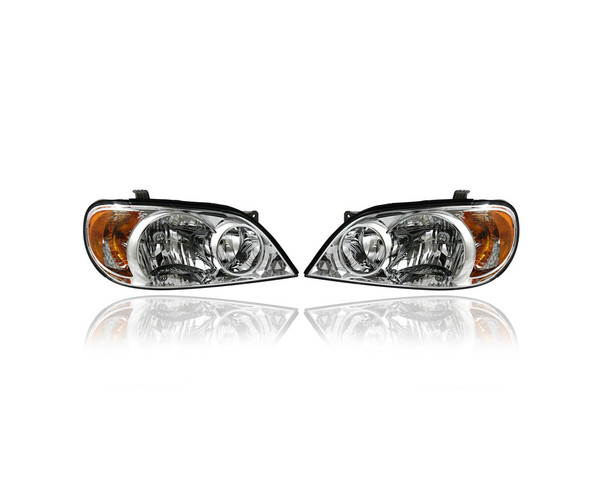 Headlight Assembly - Compatible/Replacement for '02-05 Kia Sedona - Pair, Left Driver + Right Passenger Set - 0K52Y51030A, 0K52Y51040A - CAPA