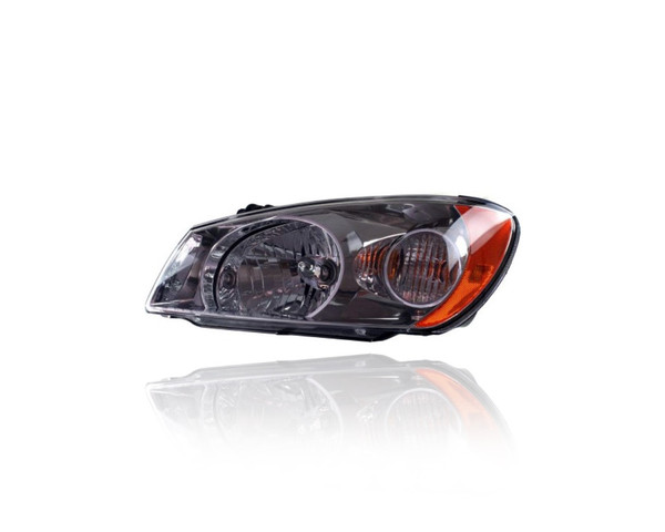 Headlight Assembly - Compatible/Replacement for '04-06 Kia Spectra LX - With Chrome Bezel - Left Hand - Driver - 921012F030