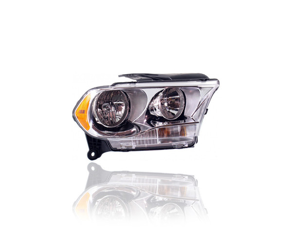 Headlight Assembly - Compatible/Replacement for '11-13 Dodge Durango (Exclude RT/Citadel) - Halogen, Chrome Bezel - Right Hand - Passenger - 55079366AC