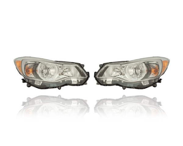 Headlight Assembly - Compatible/Replacement for '16-17 Subaru Crosstrek, 16-16 Crosstrek Hybrid - Halogen - Pair, Left Driver + Right Passenger Set - 84001FJ540, 84001FJ550 - CAPA