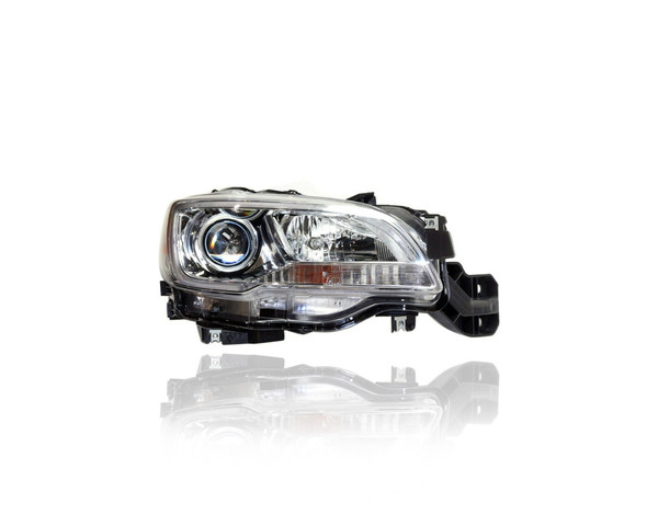 Headlight Assembly - Compatible/Replacement for '15-17 Subaru Legacy/Outback-2.5IBase/Premium/Limited - Halogen With Chrome Interior - Right Hand - Passenger - 84001AL00A