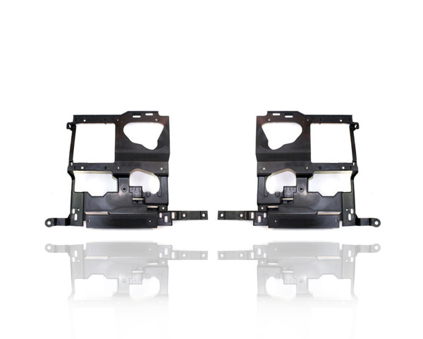 Headlight Housing Bracket - Compatible/Replacement for '03-07 GMC Sierra - Pair, Left Driver + Right Passenger Set - 15798924, 15798923