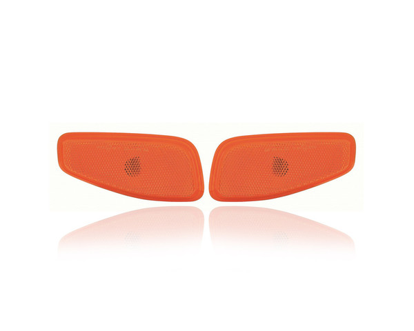 Side Marker Light Assembly - Compatible/Replacement for '15-18 Jeep Renegade - Front - Pair, Left Driver + Right Passenger Set - 68256049AA, 68256050AA