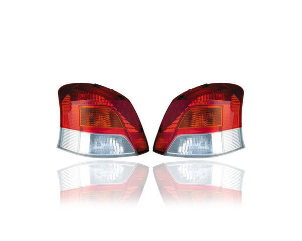 Tail Light - Compatible/Replacement for '09-11 Toyota Yaris Hatchback - Pair, Left Driver + Right Passenger Set - 8155152780, 8156152700