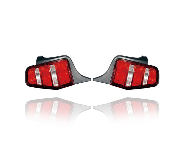 Tail Light - Compatible/Replacement for '10-12 Ford Mustang/Shelby GT500 - Pair, Left Driver + Right Passenger Set - AR3Z13405B