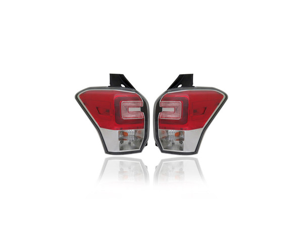 Tail Light - Compatible/Replacement for '17-18 Subaru Forester - Pair, Left Driver + Right Passenger Set - 84912SG141, 84912SG151 - CAPA