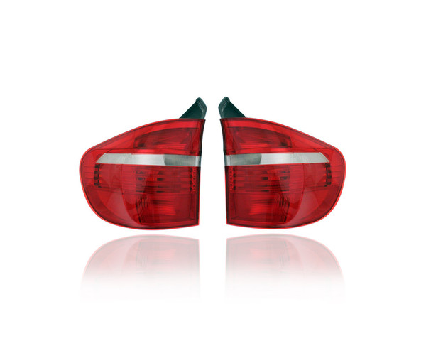 Tail Light Assembly - Compatible/Replacement for '07-10 BMW X5 - On Body - Pair, Left Driver + Right Passenger Set - 63217200820, 63217200819