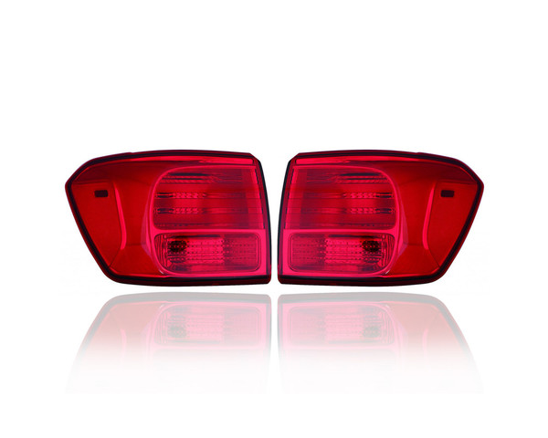 Tail Light Assembly - Compatible/Replacement for '19-23 Kia Forte FE/LXS - Outer - Pair, Left Driver + Right Passenger Set - 92402M7000, 92401M7000 - CAPA