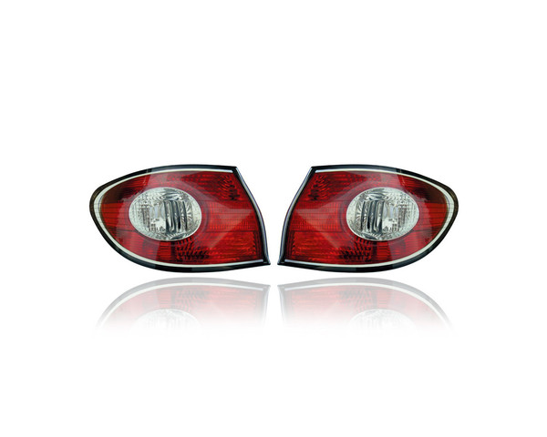 Tail Light Assembly - Compatible/Replacement for '02-04 Lexus ES300/330 - Pair, Left Driver + Right Passenger Set - 8155133280, 8156133280 - CAPA