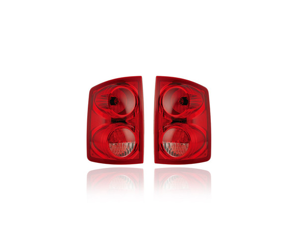 Tail Light Assembly - Compatible/Replacement for '05-11 Dodge Dakota - Pair, Left Driver + Right Passenger Set - 55077604AD, 55077605AD - CAPA