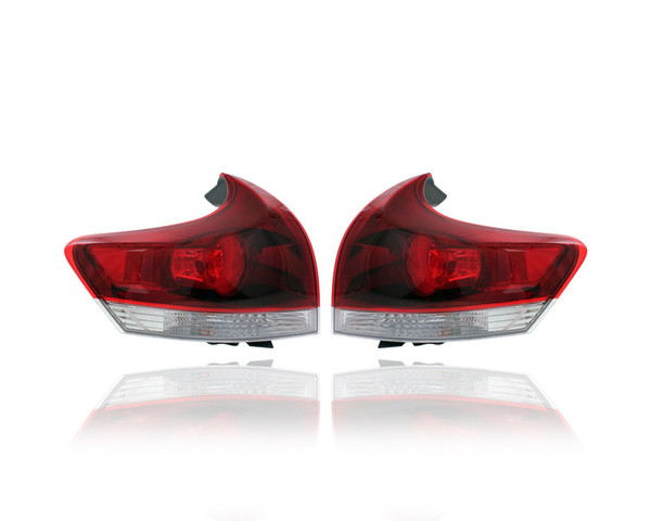 Tail Light Assembly - Compatible/Replacement for '13-16 Toyota Venza - On Quarter Panel - Pair, Left Driver + Right Passenger Set - 815500T020, 815600T020