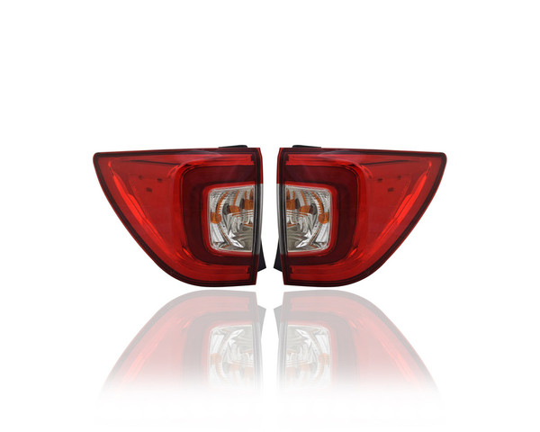 Tail Light Assembly - Compatible/Replacement for '19-21 Honda Pilot - LED, Outer On Body - Pair, Left Driver + Right Passenger Set - 33500TG7A11, 33550TG7A11