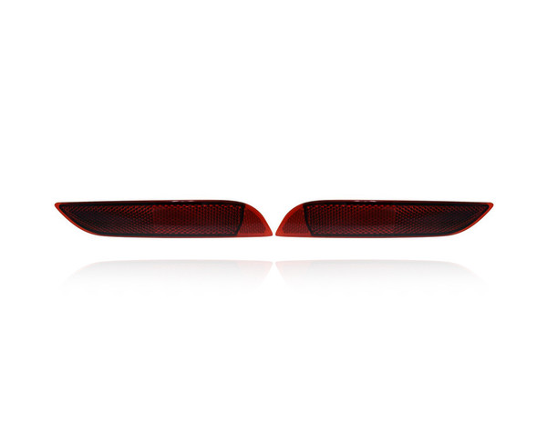 Bumper Reflector - Compatible/Replacement for '16-17 Scion iM, 17-18 Corolla iM Hatchback - Rear Side Marker - Pair, Left Driver + Right Passenger Set - 8191012110, 8192012110