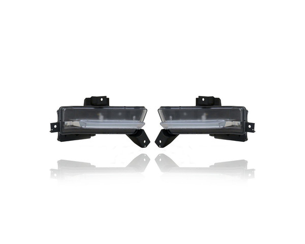 Daytime Running Light - Compatible/Replacement for '16-18 Chevrolet Camaro Coupe/Convertible 1/2SS - HID - Pair, Left Driver + Right Passenger Set - 23433654, 23433655