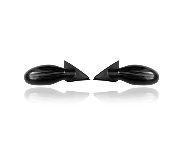 Door Mirror - Compatible/Replacement for '05-06 Nissan Altima SL/SE-R - Powered, Heated, Black, Non-Foldaway - Pair, Left Driver + Right Passenger Set - 96301ZB170, 96302ZB170