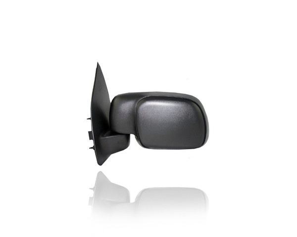 Door Mirror - Compatible/Replacement for '99-07 Ford F-250/350 Super-Duty - Powered, Non-Heated, Paddle Swing Lock, Textured - Left Hand - Driver - F81Z17683BAB