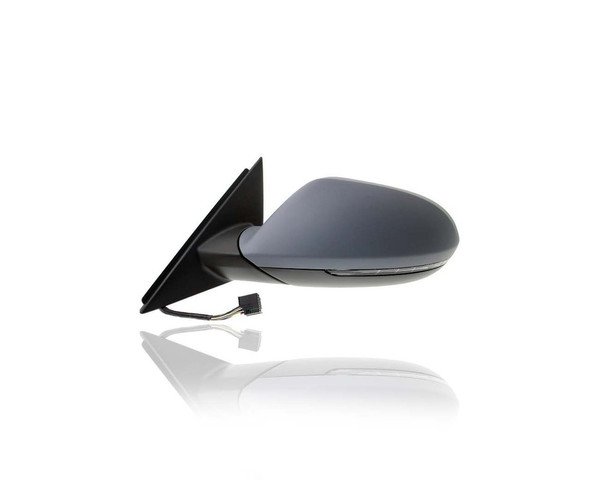 Door Mirror - Compatible/Replacement for '11-14 Audi A6/S6 - Powered, Heated, With Signal & Memory, Without Side View Camera, Manual-Folding, Primed - Left Hand - Driver - 4G1857409Q01C