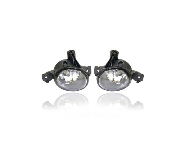 Fog Light - Compatible/Replacement for '07-10 BMW X3/X5 Without Adaptive Headlight, 08-13 1-Series Convertible/Coupe M-Package - Pair, Left Driver + Right Passenger Set - 63176924656, 63176924655