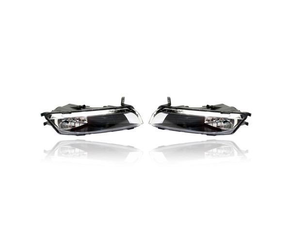 Fog Light - Compatible/Replacement for '13-17 VW Volkswagen CC - Pair, Left Driver + Right Passenger Set - 3C8941700, 3C8941699