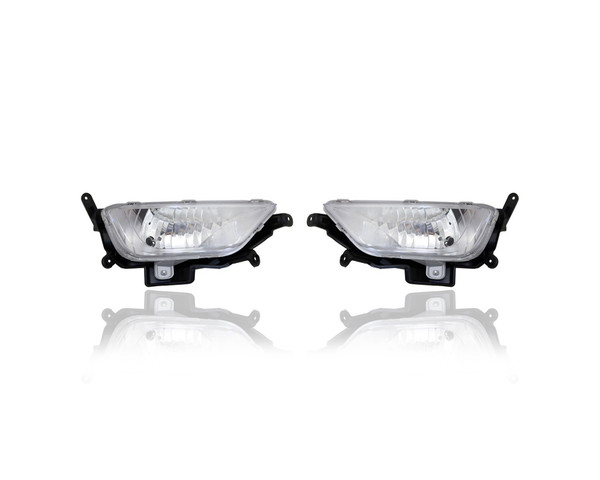 Fog Light - Compatible/Replacement for '11-13 Kia Optima Hybrid - Halogen - Pair, Left Driver + Right Passenger Set - 922024U010, 922014U010