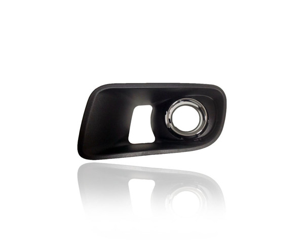 Fog Light Cover - Compatible/Replacement for '12-14 Dodge Charger SRT8 - With Hole, Chrome Black - Left Hand - Driver - 68072021AA
