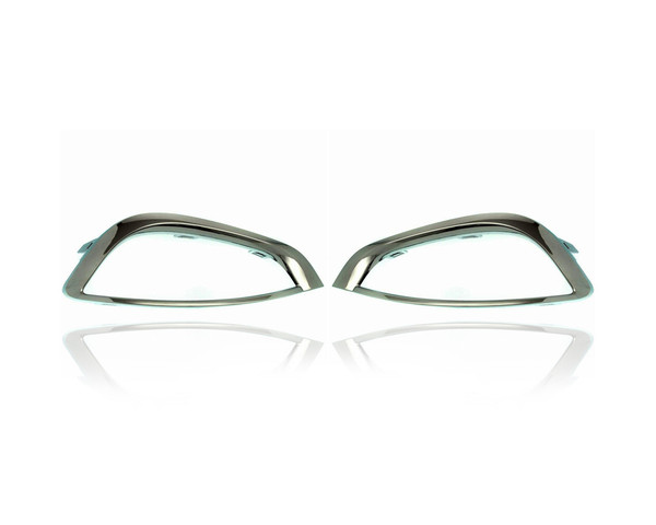 Fog Light Cover - Compatible/Replacement for '17-20 Chrysler Pacifica, 17-20 Hybrid - Chrome Trim - Pair, Left Driver + Right Passenger Set - 5SD10SZ0AC, 5SD11SZ0AC