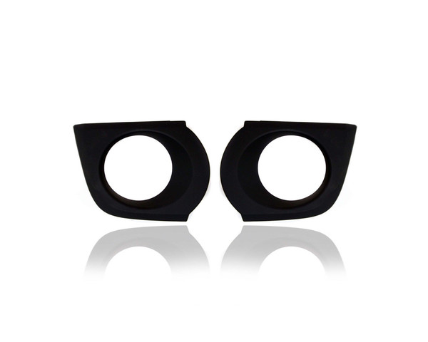 Fog Light Cover - Compatible/Replacement for '10-13 Toyota 4Runner SR5/Trail - Bezel, Black - Pair, Left Driver + Right Passenger Set - 5212735080, 5212835070