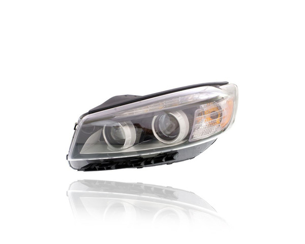 Headlight - Compatible/Replacement for '16-18 Kia Sorento SX/SXL-Only - Halogen, With Jewel Type LED Daytime Running Light - Left Hand - Driver - 92101C6010