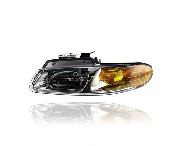 Headlight - Compatible/Replacement for '96-99 Dodge Caravan/Chrysler Town & Country/Voyager - Single Halogen - Left Hand - Driver - 4857041AB