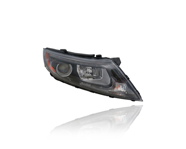 Headlight - Compatible/Replacement for '14-15 Kia Optima SX - Halogen With LED Daytime Running Light - Right Hand - Passenger - 921024C551