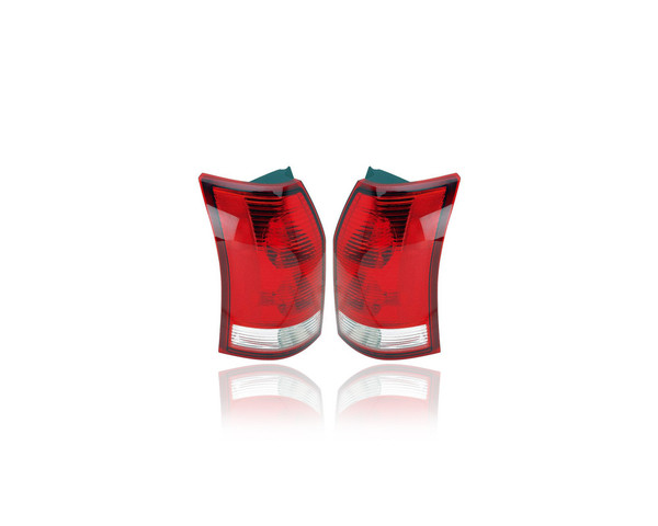 Tail Light - Compatible/Replacement for '02-07 Saturn Vue, 07-07 Hybrid - Pair, Left Driver + Right Passenger Set - 19206833, 19206828