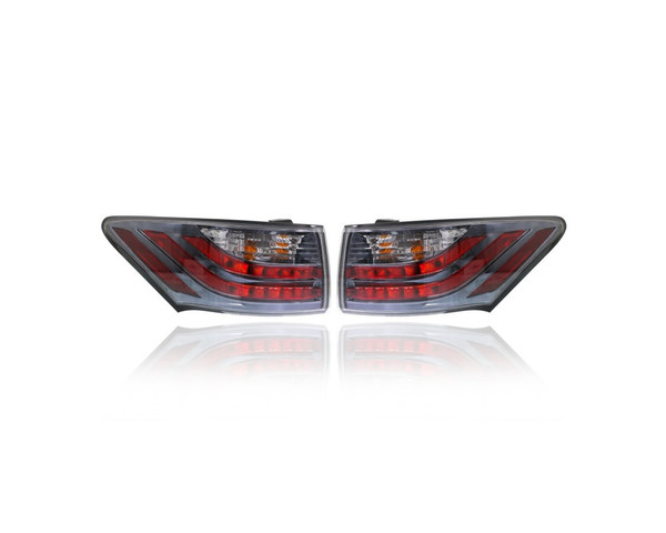Tail Light - Compatible/Replacement for '11-13 Lexus CT200h - On Body - Pair, Left Driver + Right Passenger Set - 8155176010, 8156176010