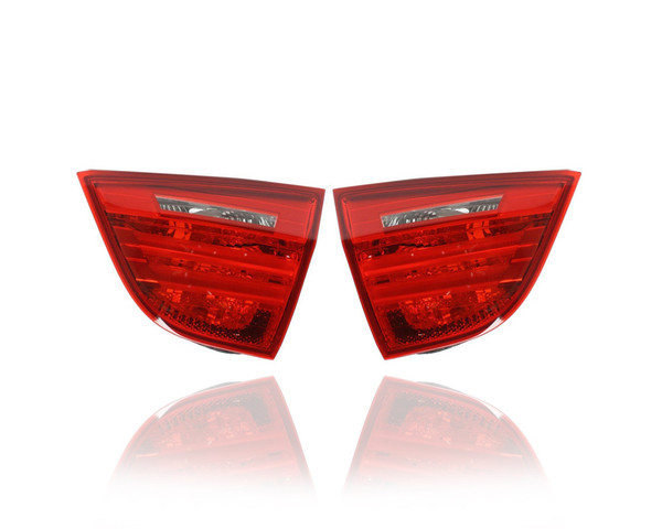 Tail Light - Compatible/Replacement for '09-11 BMW 3-Series Sedan - Inner On Trunk Lid - Pair, Left Driver + Right Passenger Set - 63217289428, 63217289427