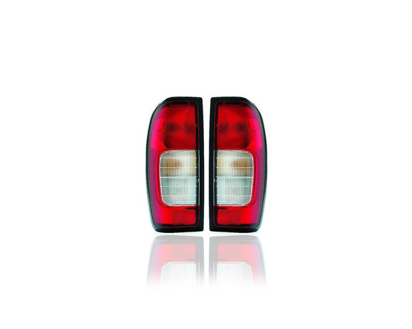 Tail Light - Compatible/Replacement for '98-00 Nissan Frontier (Exclude Crew Cab) - Pair, Left Driver + Right Passenger Set - 265503S525, 265553S525