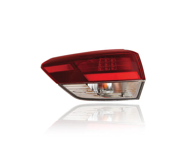 Tail Light - Compatible/Replacement for '19-19 Toyota Highlander SE/Limited - LED, Outer On Body Quarter Panel, Black Tinted Lens - Left Hand - Driver - 815600E250