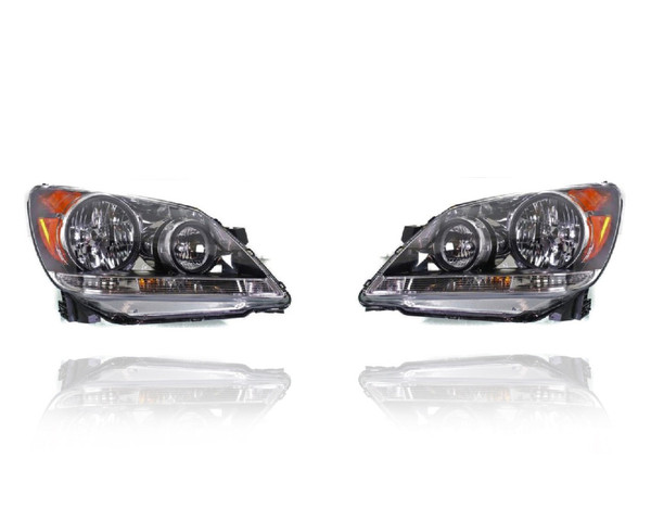 Headlight Assembly For 08-10 Honda Odyssey - Pair, Left Driver + Right Passenger Set - 33100SHJA51, 33150SHJA51