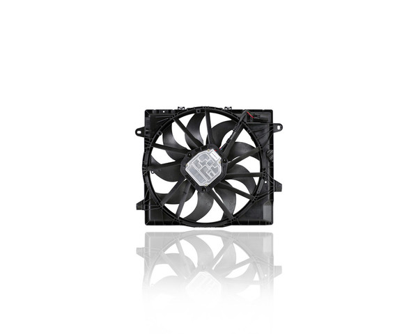 Dual Radiator and Condenser Fan Assembly - Compatible/Replacement for '18-22 Jeep Wrangler, 20-22 Gladiator 4/6Cy 2.0/3.0td/3.6L With Tow Package - 9 Blade - 68272755AD