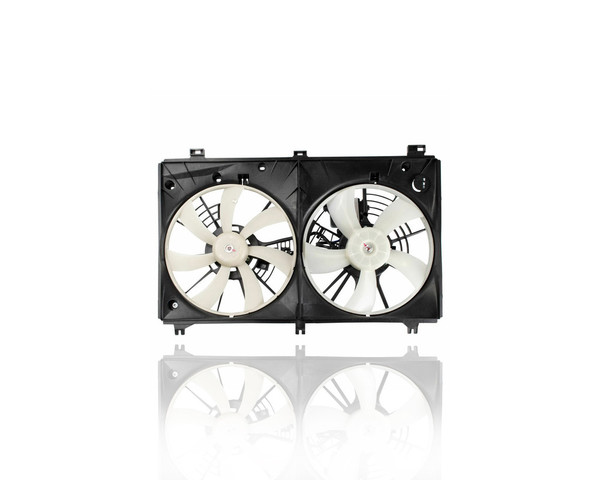 Dual Radiator and Condenser Fan Assembly - Compatible/Replacement for '15-21 Lexus RC300/350, 16-19 GS350 6Cy/3.5L - With Fan Control Module - 5 / 7 Blade - 1671131630