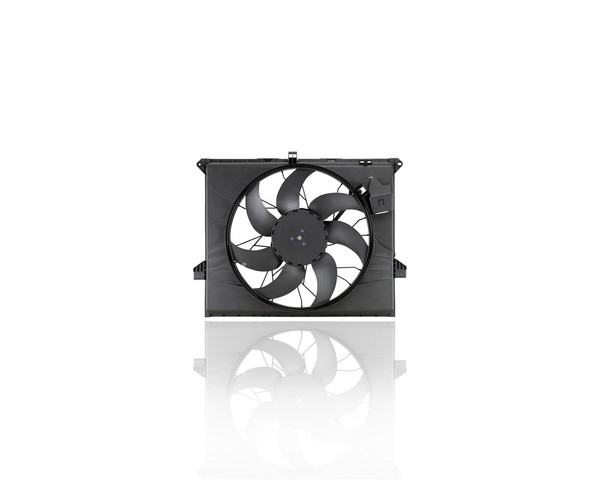 Dual Radiator and Condenser Fan Assembly - Compatible/Replacement for 624420 '06-13 Mercedes-Benz ML320/350/500/550/450-Hybrid - With Brushless Motor - 7 Blade - 2519063900