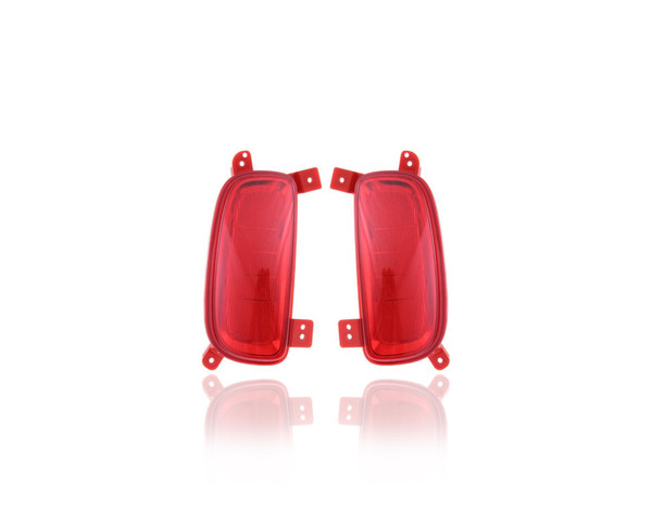 Bumper Reflector - Compatible/Replacement for '14-15 Kia Sorento - Rear - Pair, Left Driver + Right Passenger Set - 924062P700, 924052P700