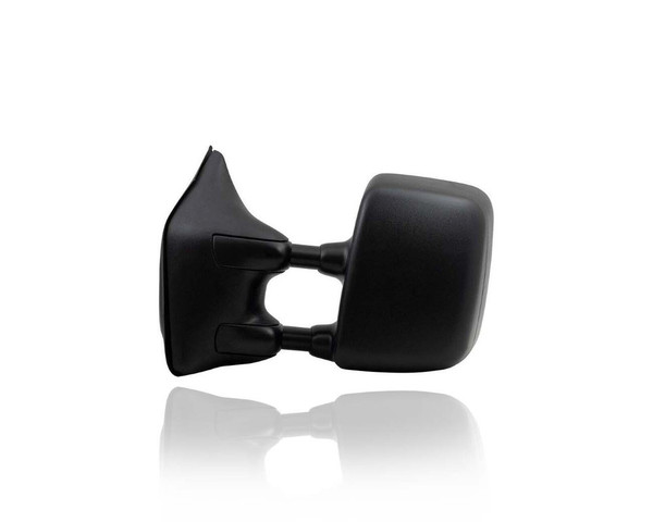 Door Mirror - Compatible/Replacement for '08-15 Nissan Titan Pro-4X With Tow Package - Powered, Heated With Memory, Textured Black - Left Hand - Driver - 96302ZR20E