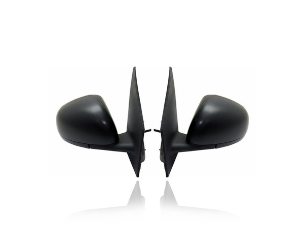 Door Mirror - Compatible/Replacement for '16-17 Mercedes-Benz Smart Fortwo Coupe, 17-17 Convertible - Powered, Textured Black - Pair, Left Driver + Right Passenger Set - 4538116600, 4538116900