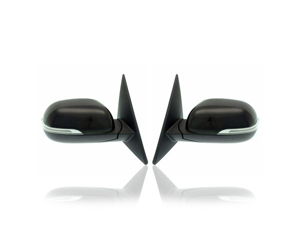 Door Mirror - Compatible/Replacement for '17-19 Kia Soul Plus - Power-Folding, Non-Heated With Signal, Without Blind Spot - Pair, Left Driver + Right Passenger Set - 87620B2540, 87610B2540