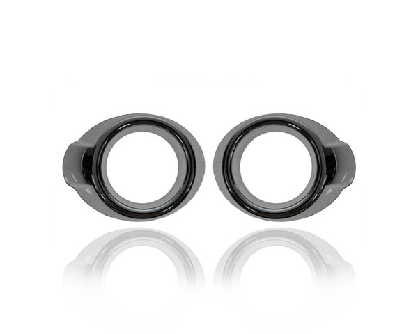 Fog Light Cover - Compatible/Replacement for '12-14 Ford Focus Sedan/Hatchback SE/SEL - Chrome - Pair, Left Driver + Right Passenger Set - CP9Z17E810C, CP9Z17E811C