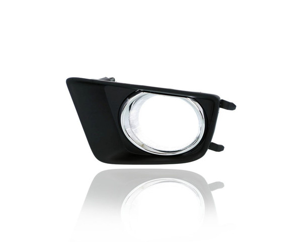 Fog Light Cover - Compatible/Replacement for &#x27;13-15 Toyota Tacoma X-Runner/PreRunner - With Lamp Hole, Chrome - Right Hand - Passenger - 8148104030